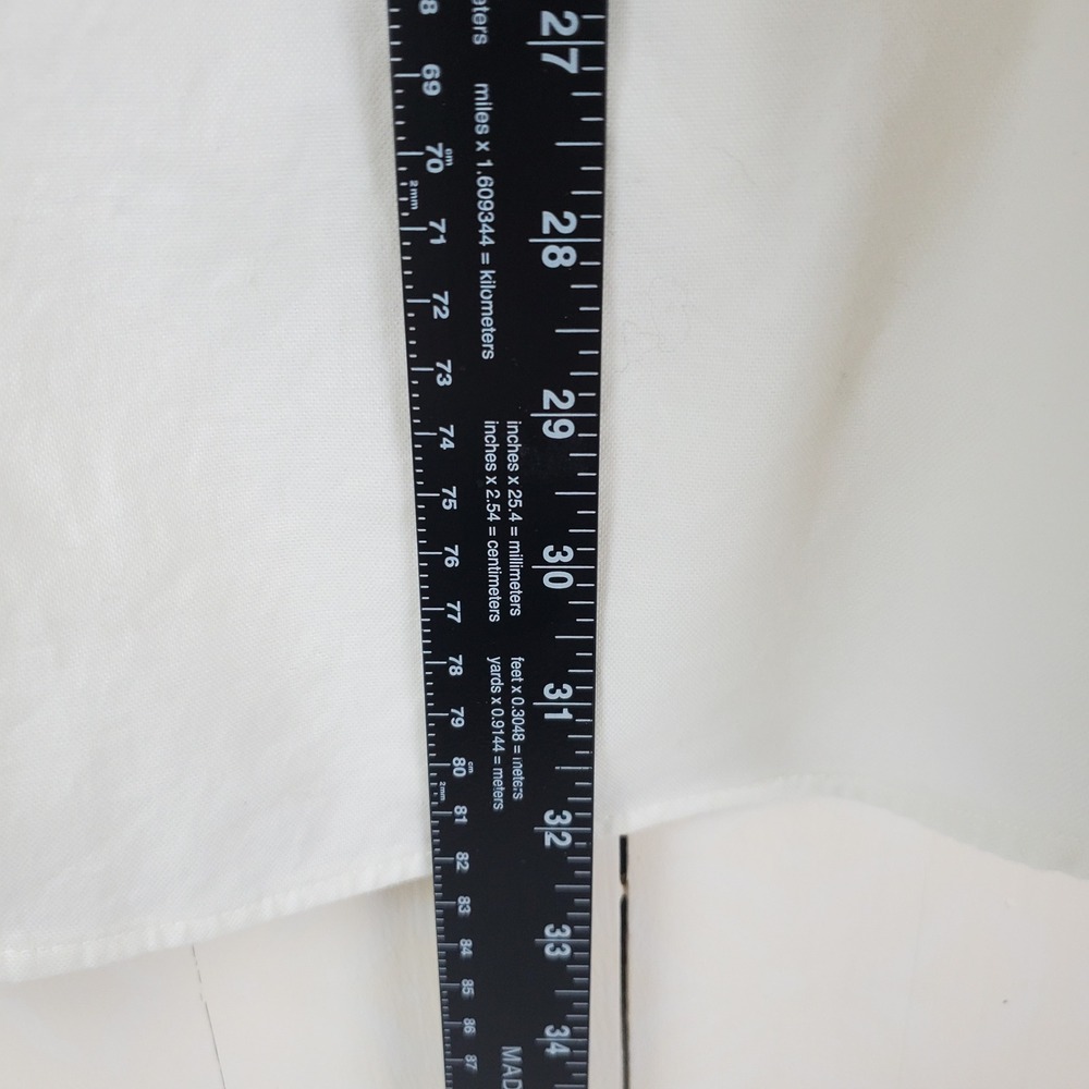 Banana Republic Mens Wrinkle Resistant Shirt Winter White Cream Large L Long Slv - Picture 5 of 10
